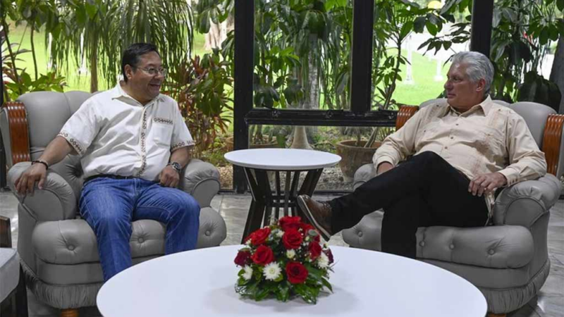 Dialogó Díaz-Canel en La Habana con su homólogo de Bolivia