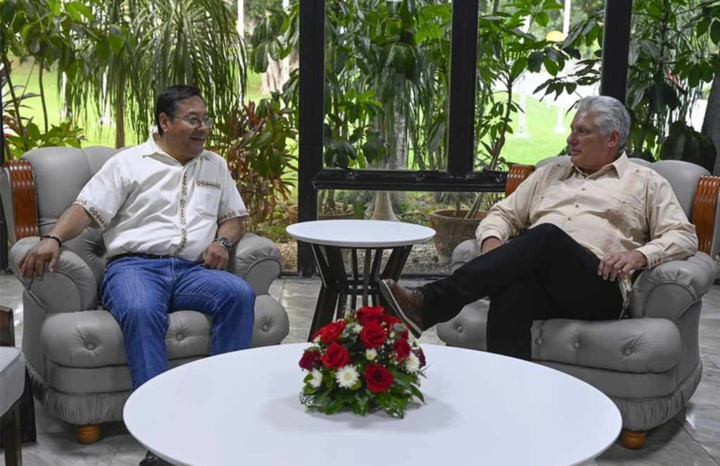Dialogó Díaz-Canel en La Habana con su homólogo de Bolivia