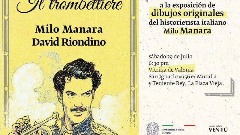 Inaugurarán exposición El trompetista, de Milo Manara