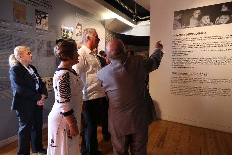 Inicia Díaz-Canel jornada de sábado en Portugal con visita al Museo de Aljube