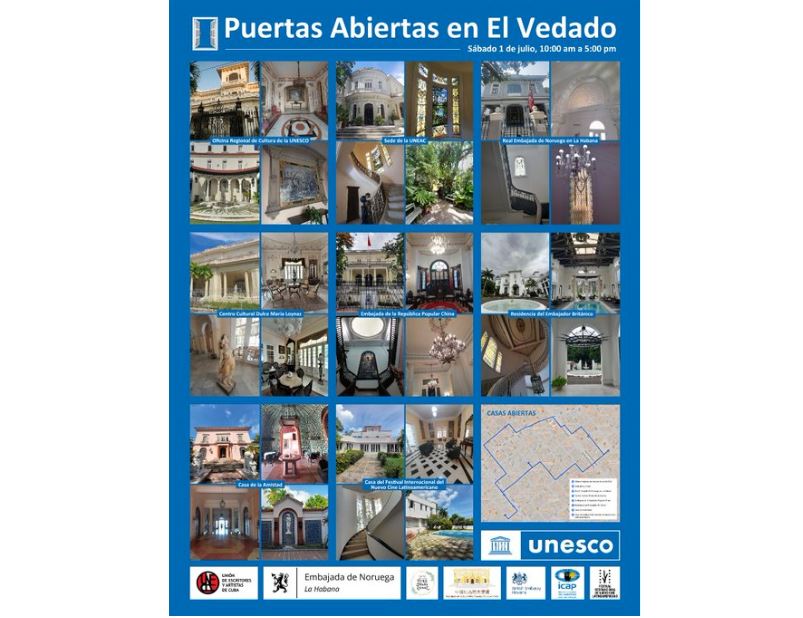 Puertas abiertas a casas emblemáticas de El Vedado habanero