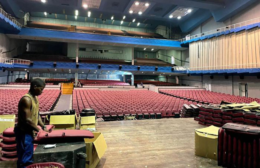 Avanzan labores constructivas del teatro Karl Marx