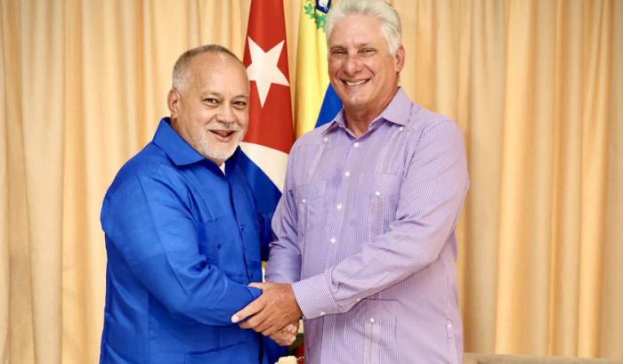 Recibió Presidente cubano a Diosdado Cabello Rondón