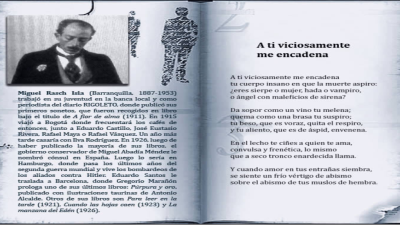 En La Poesía Toda la obra del colombiano Miguel Rasch Isla