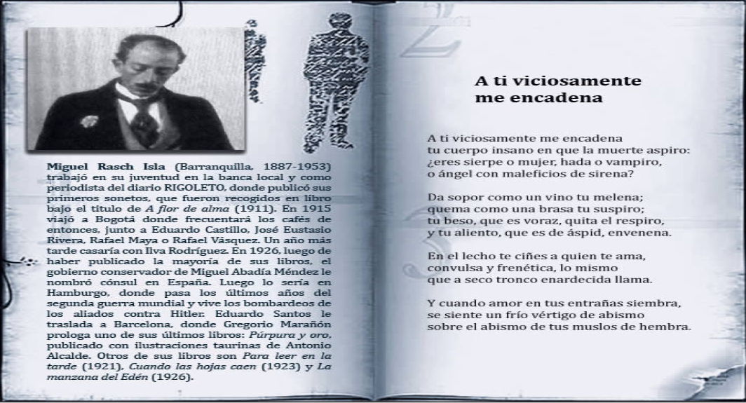 En La Poesía Toda la obra del colombiano Miguel Rasch Isla