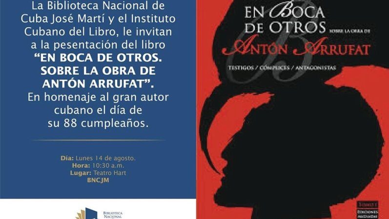 Presentarán libro de Antón Arrufat