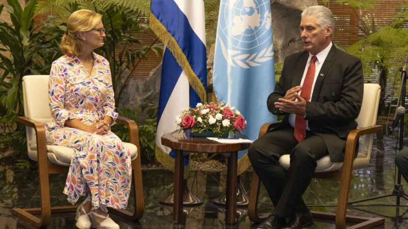 Presidente de Cuba sostiene reunión con secretaria de la UIT