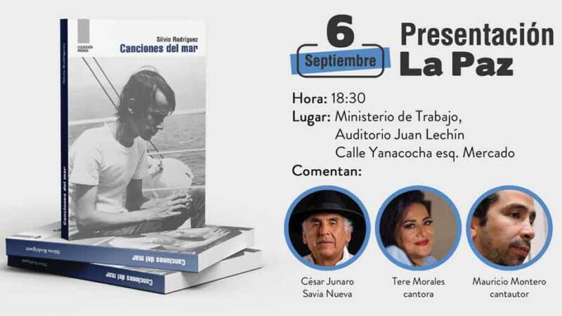 Expectativas en Bolivia por libro de cantautor Silvio Rodríguez