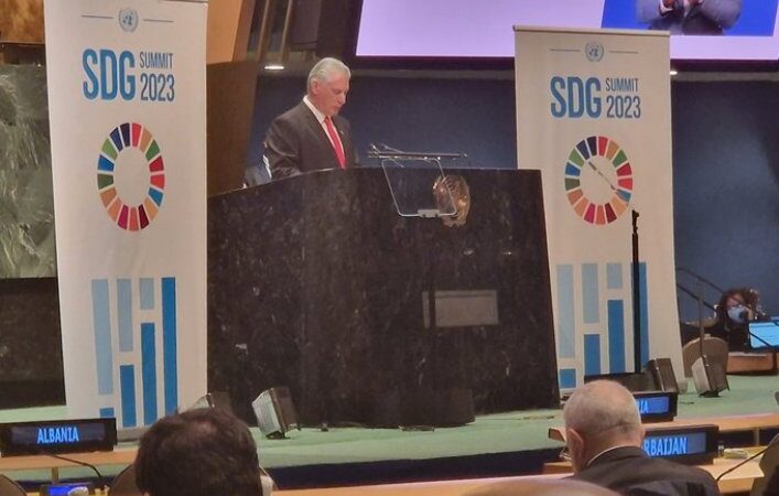Interviene Díaz-Canel en Cumbre de los Objetivos de Desarrollo Sostenible