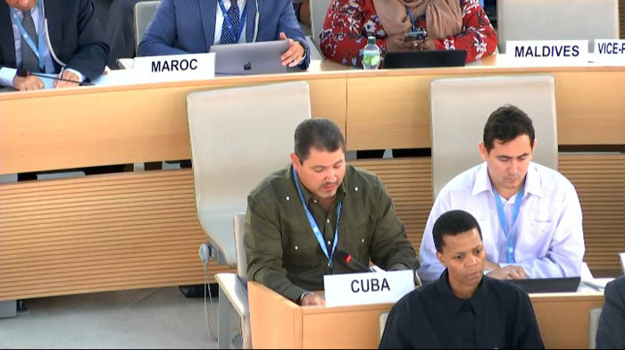 Denuncia Cuba daños del bloqueo en Consejo de Derechos Humanos