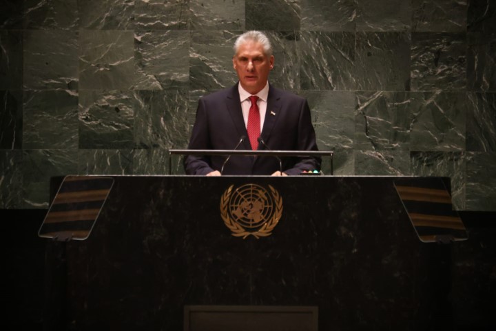Diaz-Canel denuncia en ONU guerra económica extraterritorial de EEUU
