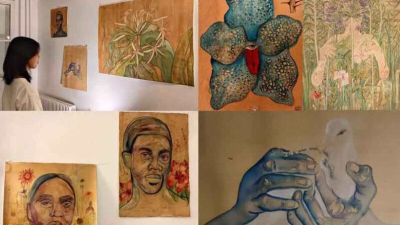 Expone joven cubana en París obras sobre identidad afro