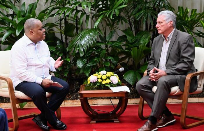 Recibió Díaz-Canel al Director Regional de la Unicef para América Latina y el Caribe