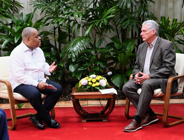 Recibió Díaz-Canel al Director Regional de la Unicef para América Latina y el Caribe