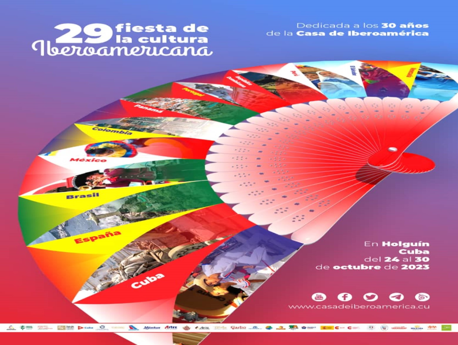 Confluencia cultural en pasacalle iberoamericano en Holguín