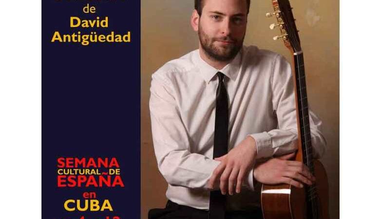 Ofrecerá recital en Cuba el español David Antigüedad