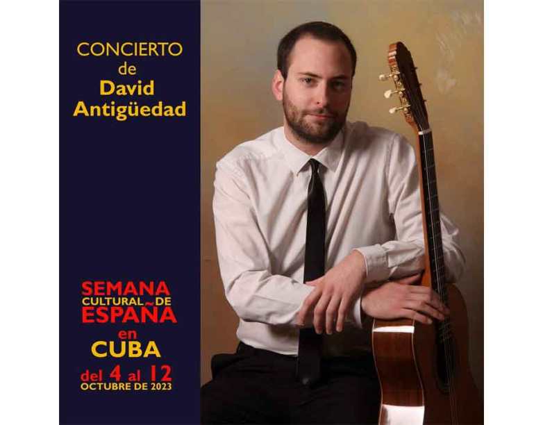 Ofrecerá recital en Cuba el español David Antigüedad