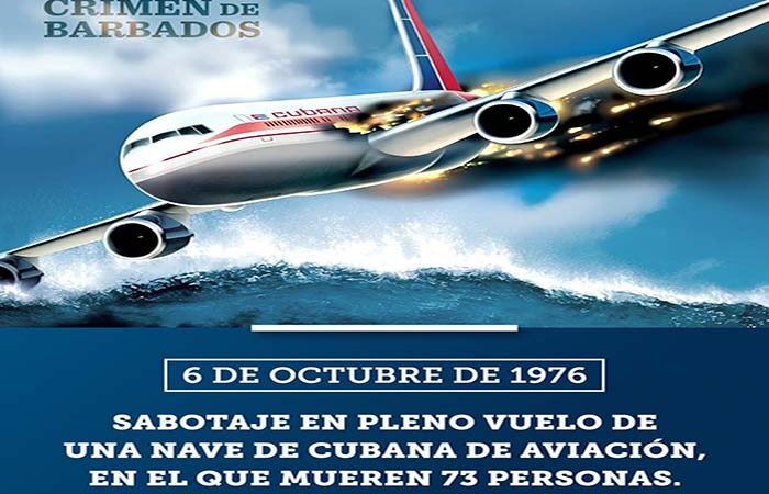 Cuba honra a las víctimas del crimen de Barbados