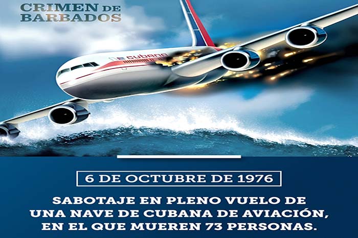 Cuba honra a las víctimas del crimen de Barbados