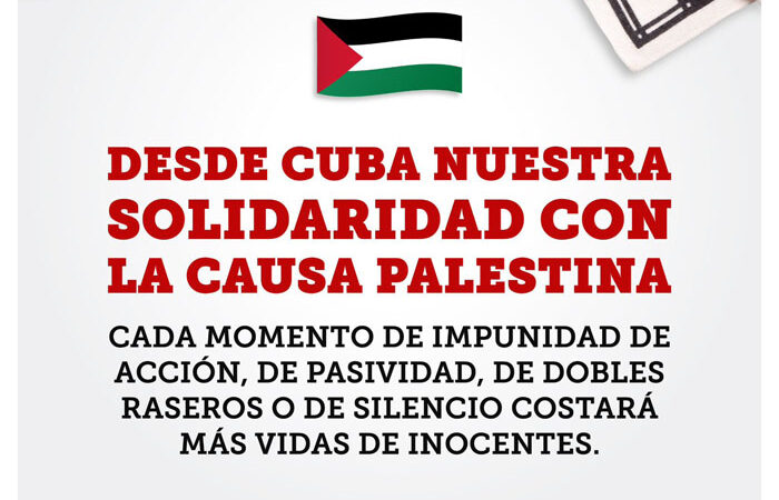Reitera Díaz-Canel solidaridad de Cuba con la causa palestina