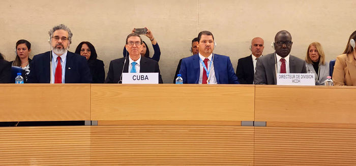 Canciller de Cuba interviene en Consejo de Derechos Humanos