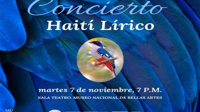 Concierto especial Haití Lírico en el Teatro del Museo Nacional de Bellas Artes de Cuba