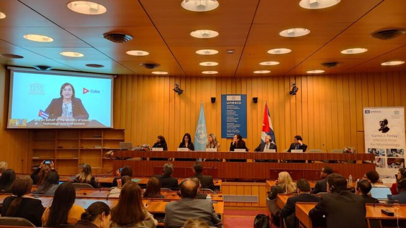 Cuba defiende en Unesco la ciencia para promover paz y desarrollo