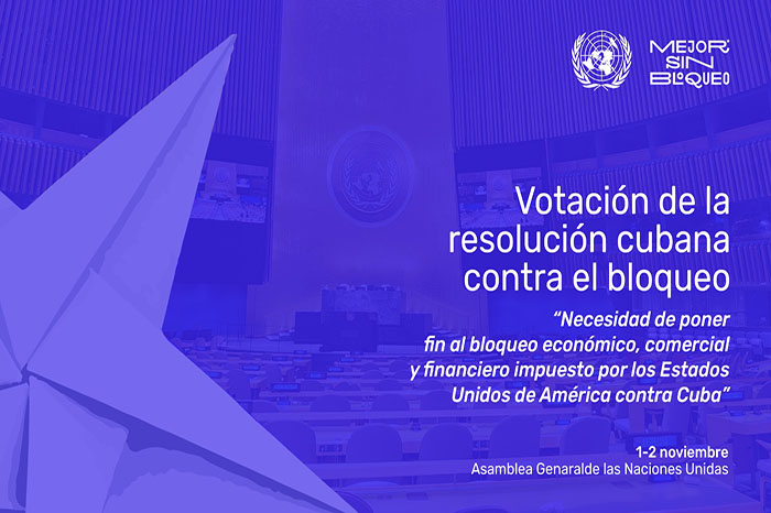 Comienza debate en Naciones Unidas sobre bloqueo a Cuba