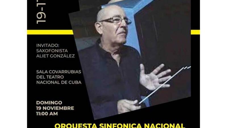 Orquesta Sinfónica Nacional se presentará este domingo en la Sala Covarrubias