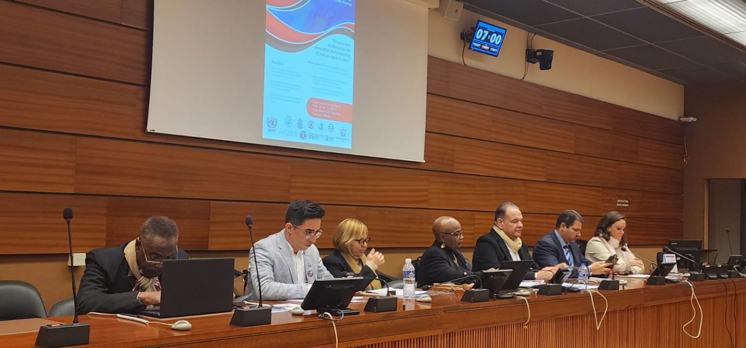 Sociedad civil expone en ONU avances de Cuba en materia de DDHH