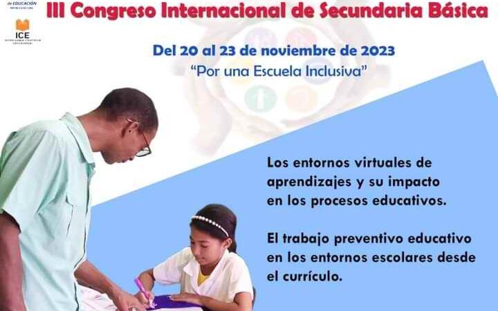 Desde este lunes en Cuba, III Congreso Internacional de Secundaria Básica