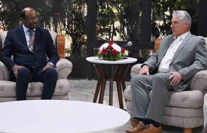 Recibió Díaz-Canel al Secretario General del Consejo Mundial de Iglesias