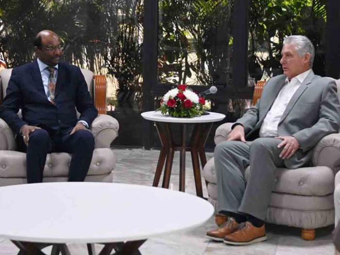 Recibió Díaz-Canel al Secretario General del Consejo Mundial de Iglesias