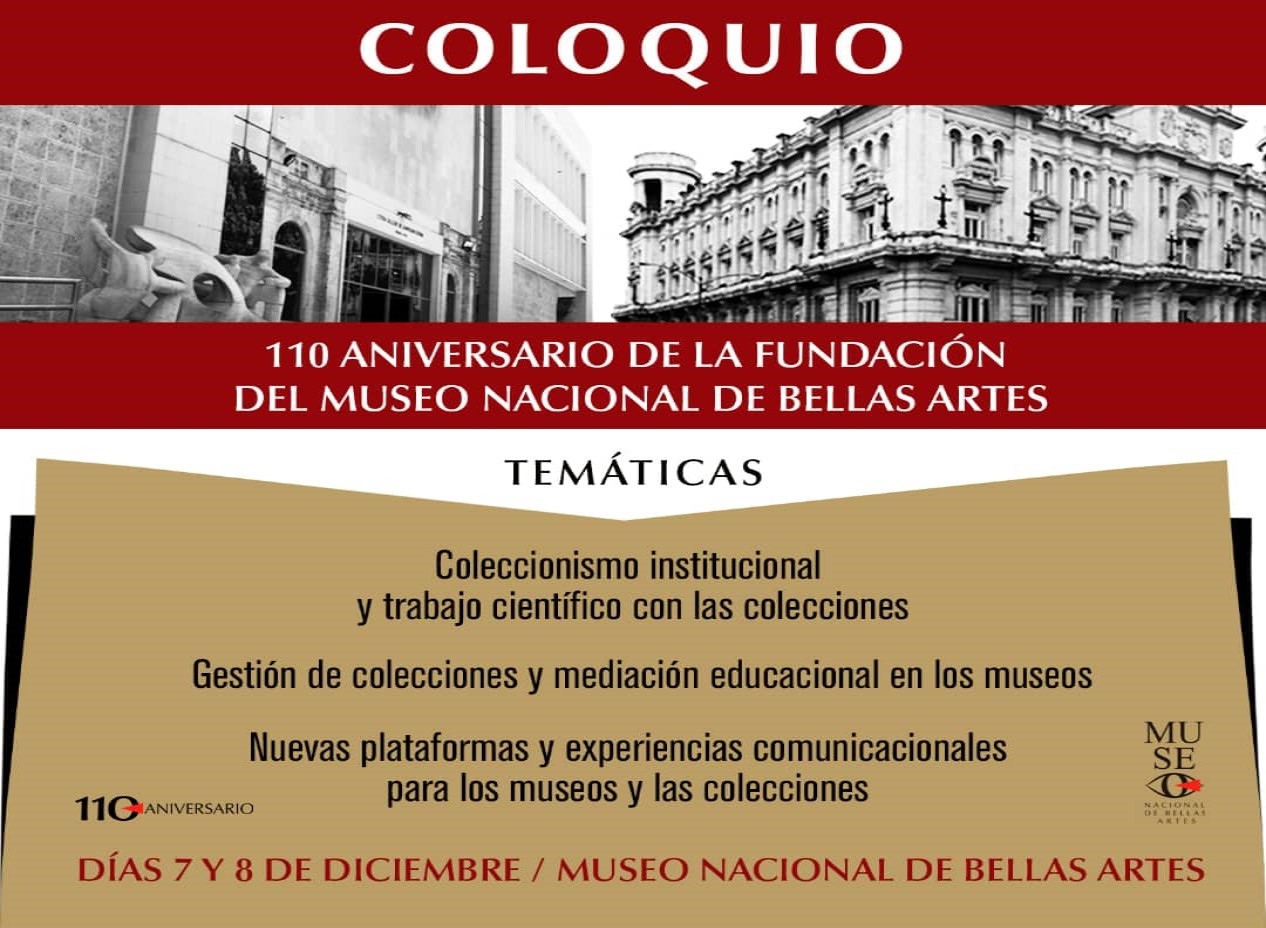 Museo Nacional de Bellas Artes propone Coloquio en el aniversario 110 de su fundación