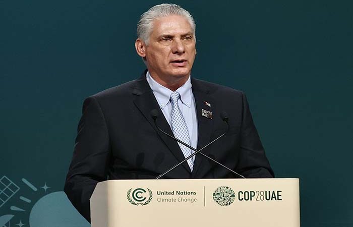 Interviene Díaz-Canel en COP-28 sobre cambio climático