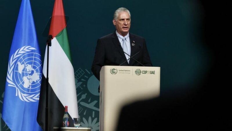 Cuba exhortó en COP28 a reconocer desaciertos y rectificarlos