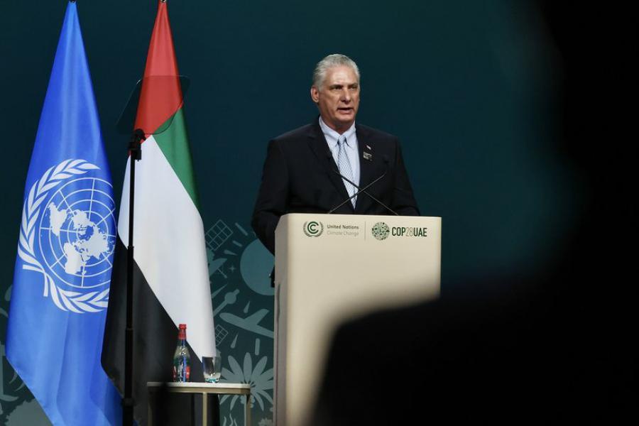 Cuba exhortó en COP28 a reconocer desaciertos y rectificarlos