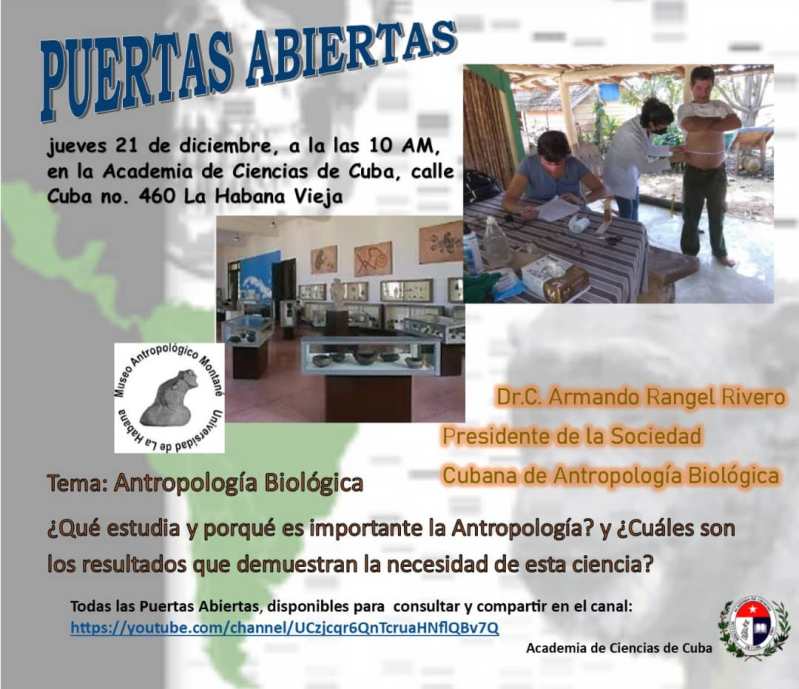 Puertas abiertas de la Academia de Ciencias de Cuba