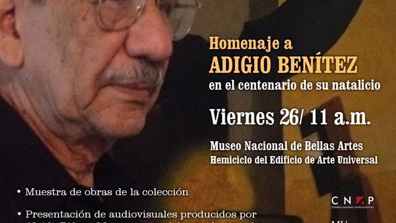 Evocarán en Bellas Artes centenario de Adigio Benítez 