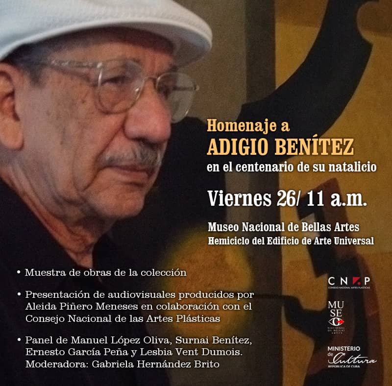 Evocarán en Bellas Artes centenario de Adigio Benítez