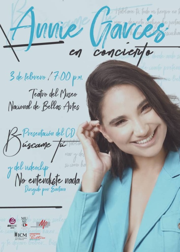 Anuncian concierto-lanzamiento de álbum de Annie Garcés