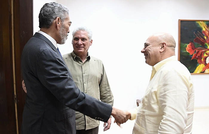 Recibió Díaz-Canel a líder de Partido MIU de República Dominicana