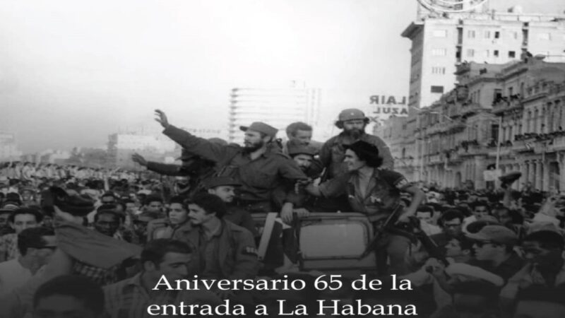 Entrada a La Habana de la Caravana de la Libertad