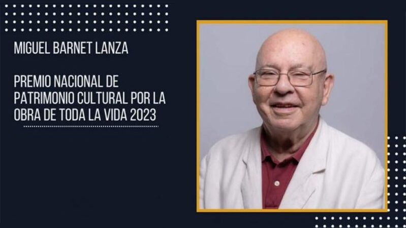 Recibió Miguel Barnet Premio de Patrimonio Cultural
