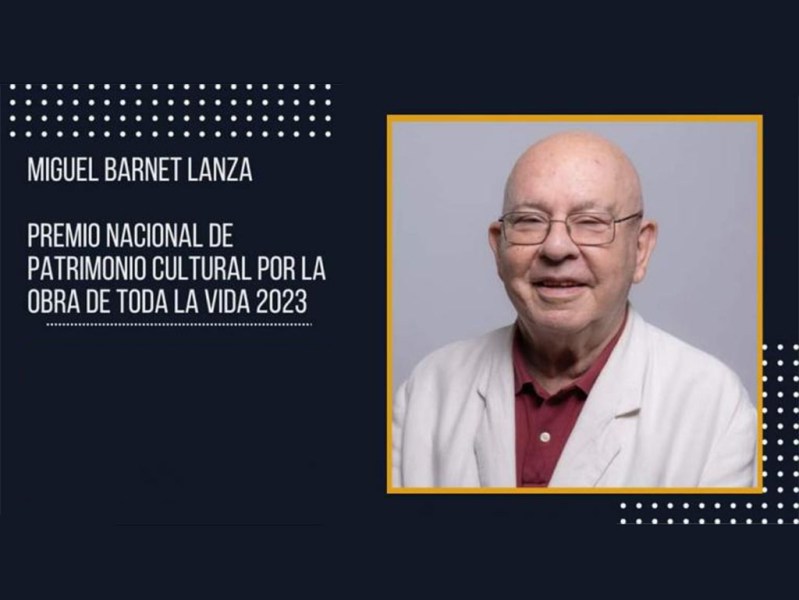 Recibió Miguel Barnet Premio de Patrimonio Cultural
