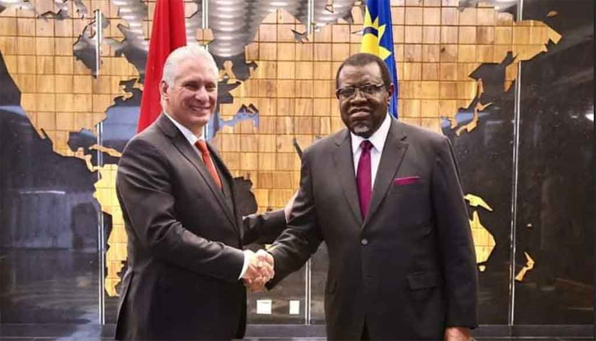 Cuba lamenta fallecimiento de presidente namibio, Hage G. Geingob