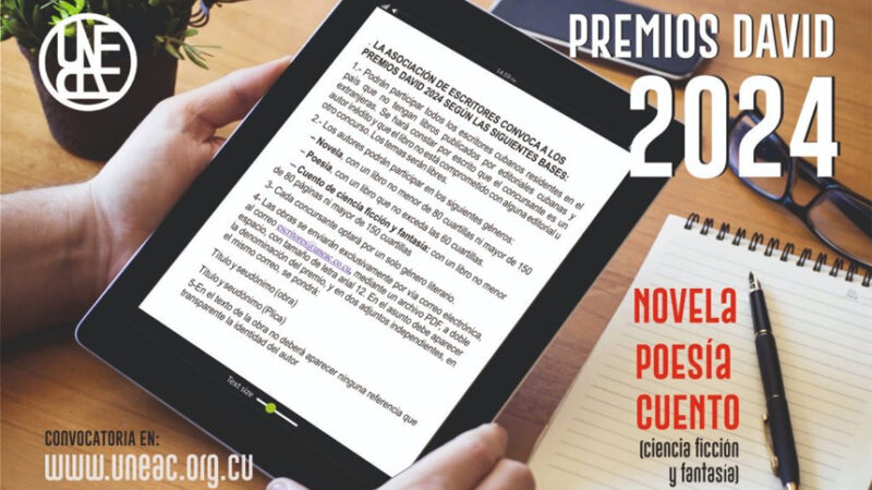 Convocan a Premios David 2024 de literatura