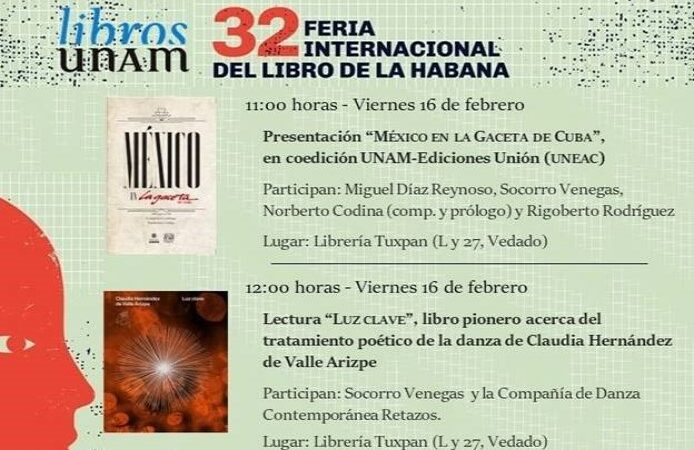 Programa editorial especial de México en la Feria del Libro de La Habana
