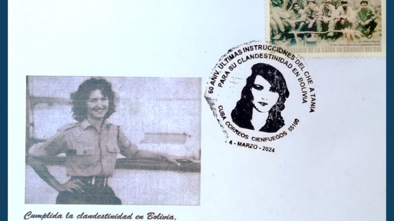 Conmemora Círculo Filatélico de Cienfuegos a Tania la Guerrillera