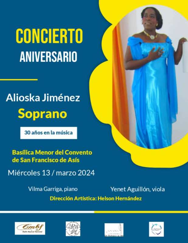 Celebra soprano Alioska Jiménez 30 años de trayectoria artística